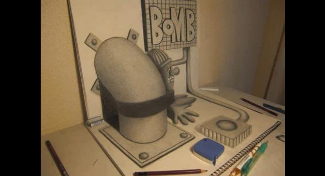 comment dessiner 3d feuille