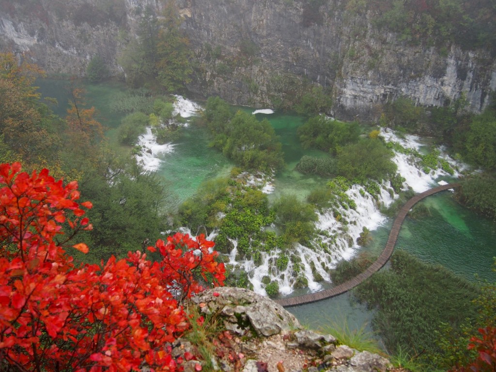 Couleurs d'automne aux lacs de Plitvice