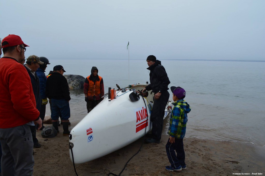 Charles Hedrich_arrivée à Pond Inlet_1er passage du Nord-Ouest en solo 1