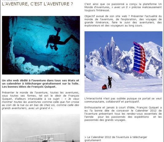 Embarquement pour Un Monde d’Aventures