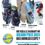 Soirée du Grand prix 2013 des Bourses Expé, le 20 novembre à Grenoble