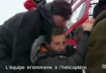 Bear Grylls se blesse sur un tournage