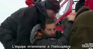 Bear Grylls se blesse sur un tournage