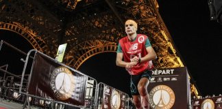 Résultats en photos de la deuxième édition de la Verticale de la Tour-Eiffel, Course ascensionnelle d’exception à Paris, le 17 mars 2016