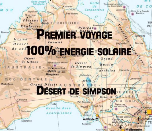 Expédition Solar off-road : Première traversée en véhicule 100% énergie Solaire – Etape 1 dans le désert de Simpson avec Charles Hedrich
