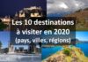 Les Top 10 des destinations (villes, pays, régions) qu’il faut visiter absolument en 2020 selon le Lonely Planet