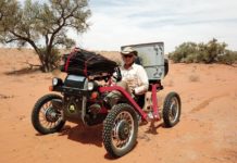 Première traversée 100% solaire réussie pour Charles Hedrich en Australie! 800 km à travers le désert de Simpson.