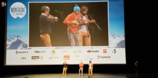 Énorme prestation musicale de nos grimpeurs belges préférés avec Nicolas Favresse lors de la soirée de Montagne En Scène Paris 2019