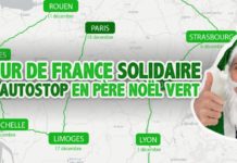 Tour de France solidaire en autostop en père noël vert : le nouveau projet de Capitaine Rémi