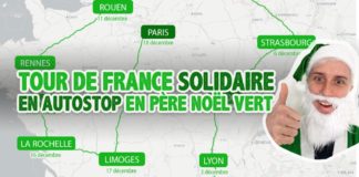 Tour de France solidaire en autostop en père noël vert : le nouveau projet de Capitaine Rémi