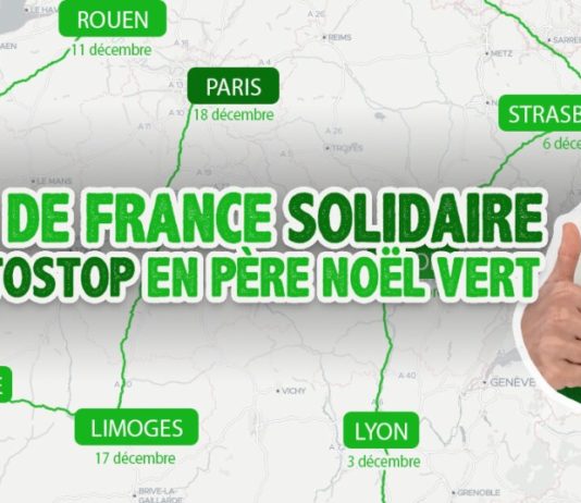 Tour de France solidaire en autostop en père noël vert : le nouveau projet de Capitaine Rémi